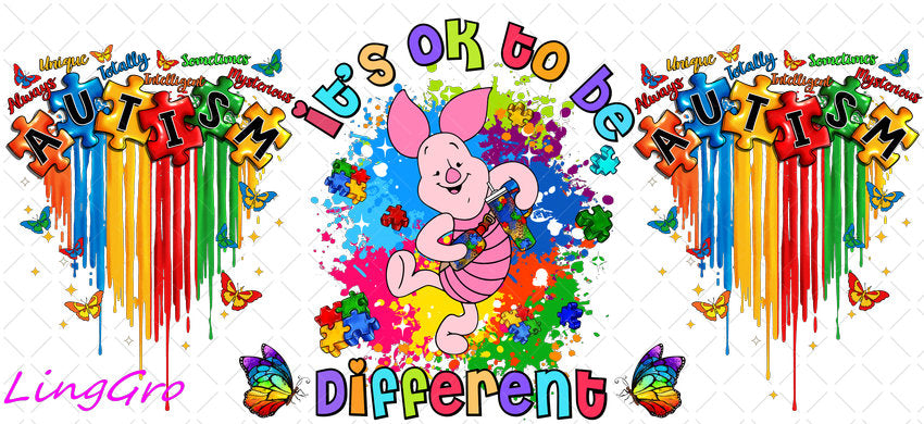 Autisum 16oz UV DTF TRANSFER Libbey Glass Can Cup Wrap KA-2211