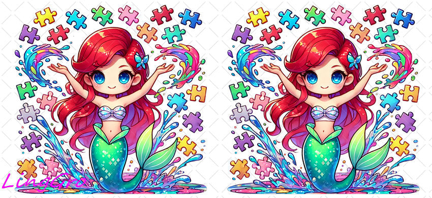 Autisum 16oz UV DTF TRANSFER Libbey Glass Can Cup Wrap KA-2218