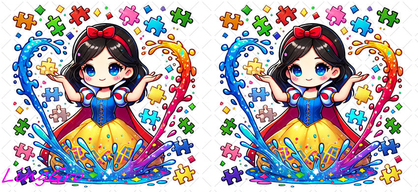 Autisum 16oz UV DTF TRANSFER Libbey Glass Can Cup Wrap KA-2219