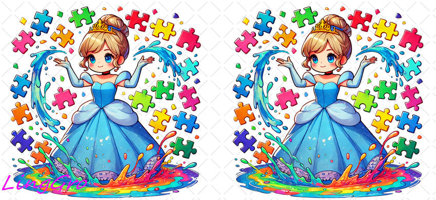 Autisum 16oz UV DTF TRANSFER Libbey Glass Can Cup Wrap KA-2225