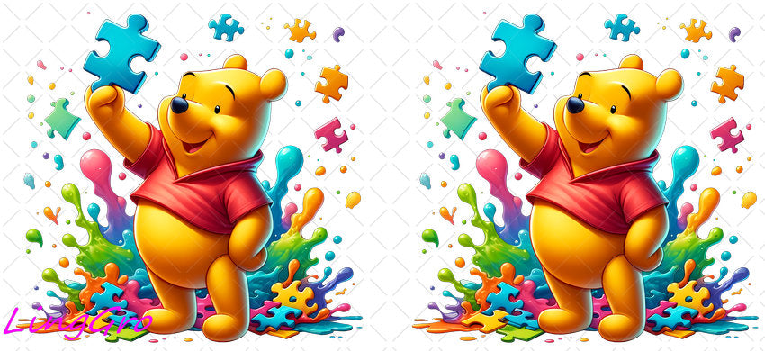 Autisum 16oz UV DTF TRANSFER Libbey Glass Can Cup Wrap KA-2236