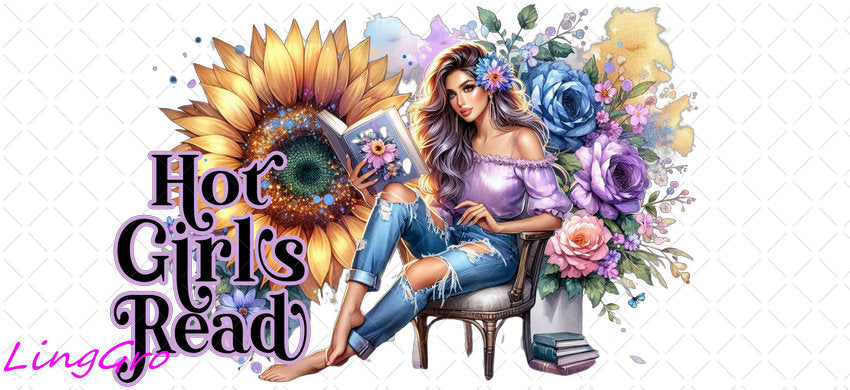 Badass Tattoo Girl 16oz UV DTF TRANSFER Libbey Glass Can Cup Wrap-KA-237