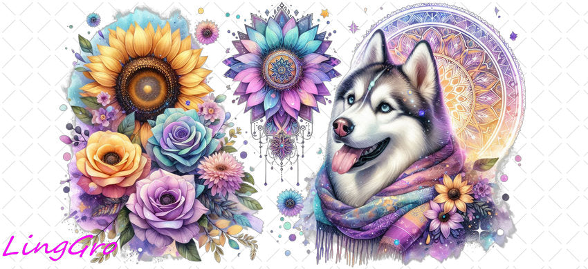 Animal 16oz UV DTF TRANSFER Libbey Glass Can Cup Wrap-KA-238