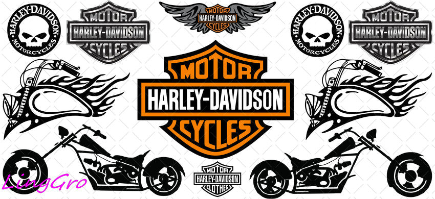 Harly 16oz UV DTF TRANSFER Libbey Glass Can Cup Wrap KA-2946