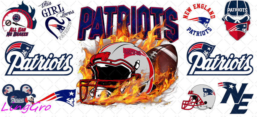 NFL 16oz UV DTF TRANSFER Libbey Glass Can Cup Wrap-KA-3186