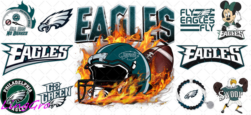 NFL 16oz UV DTF TRANSFER Libbey Glass Can Cup Wrap-KA-3191