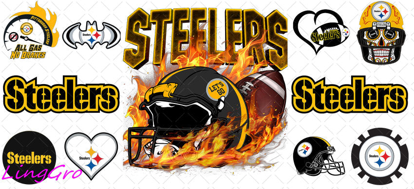 NFL 16oz UV DTF TRANSFER Libbey Glass Can Cup Wrap-KA-3192