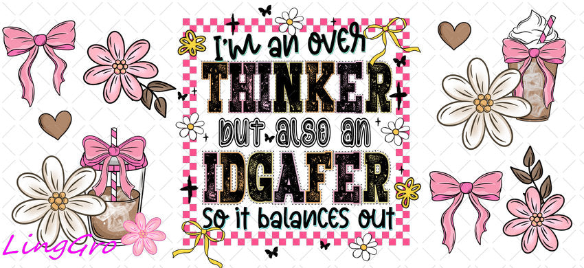 Funny 16oz UV DTF TRANSFER Libbey Glass Can Cup Wrap KA-3984