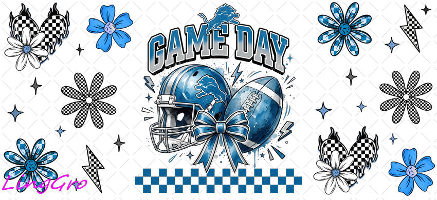 NFL 16oz UV DTF TRANSFER Libbey Glass Can Cup Wrap KA-4036