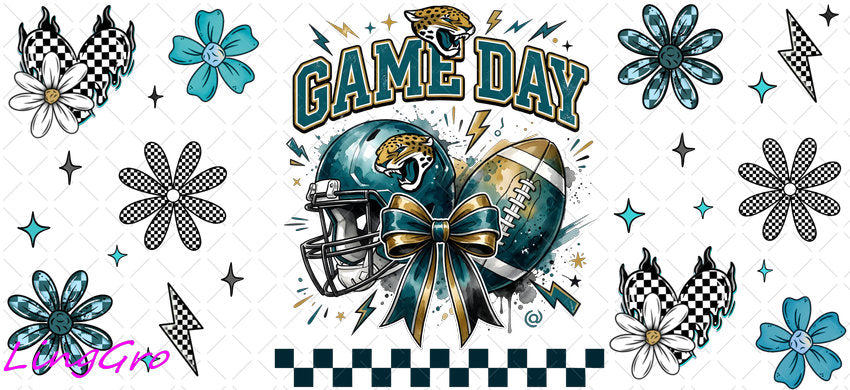 NFL 16oz UV DTF TRANSFER Libbey Glass Can Cup Wrap KA-4041