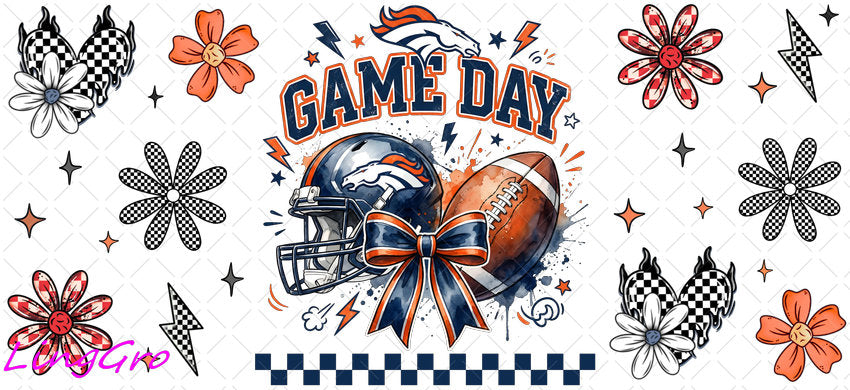 NFL 16oz UV DTF TRANSFER Libbey Glass Can Cup Wrap KA-4042