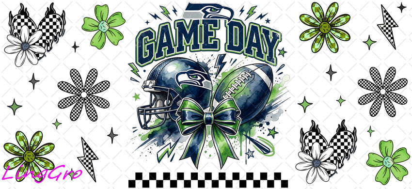 NFL 16oz UV DTF TRANSFER Libbey Glass Can Cup Wrap KA-4043