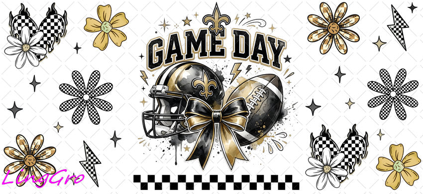 NFL 16oz UV DTF TRANSFER Libbey Glass Can Cup Wrap KA-4046