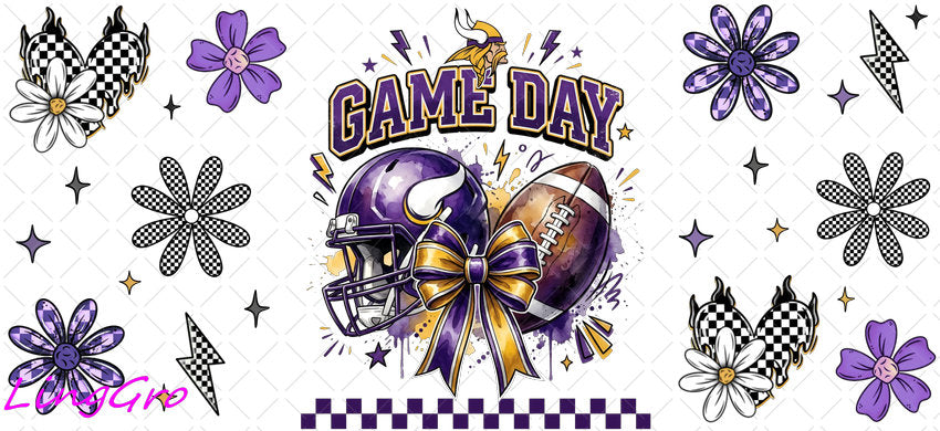 NFL 16oz UV DTF TRANSFER Libbey Glass Can Cup Wrap KA-4050