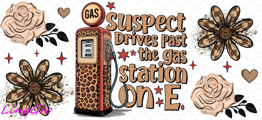 Suspect 16oz UV DTF TRANSFER Libbey Glass Can Cup Wrap KA-4090