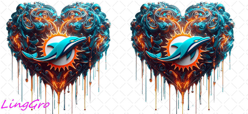 NFL 16oz UV DTF TRANSFER Libbey Glass Can Cup Wrap KA-4170