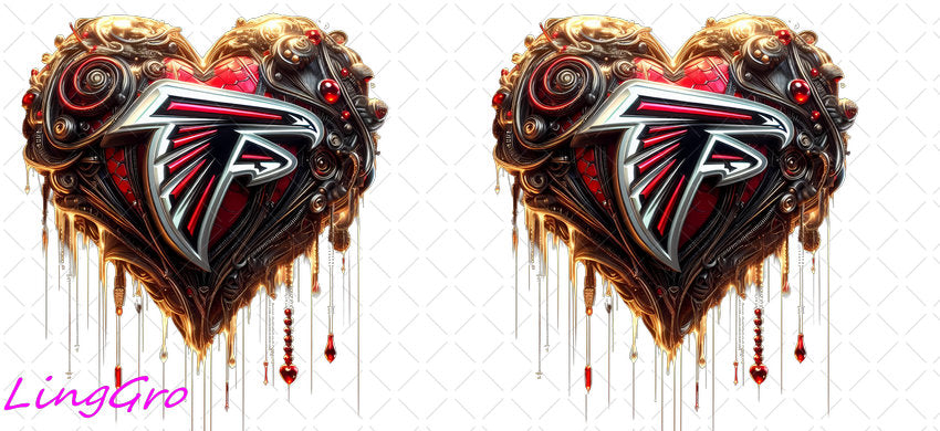 NFL 16oz UV DTF TRANSFER Libbey Glass Can Cup Wrap KA-4177