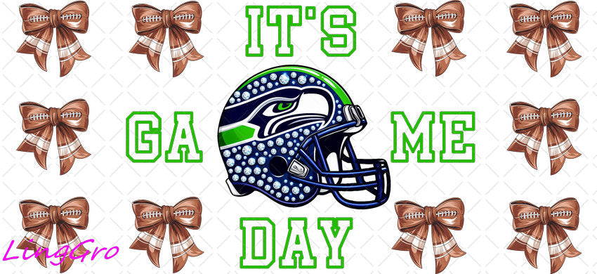 NFL 16oz UV DTF TRANSFER Libbey Glass Can Cup Wrap-KA-635