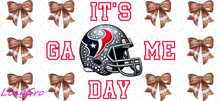 NFL 16oz UV DTF TRANSFER Libbey Glass Can Cup Wrap-KA-637