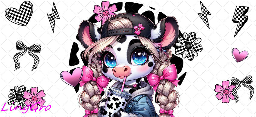 Animal 16oz UV DTF TRANSFER Libbey Glass Can Cup Wrap-KA-63