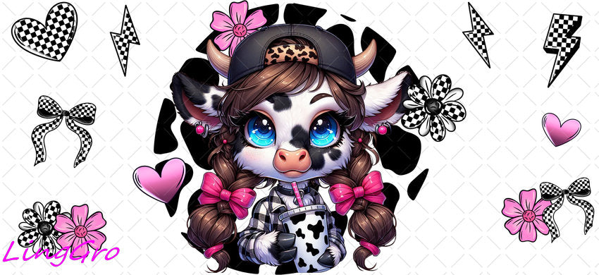 Animal 16oz UV DTF TRANSFER Libbey Glass Can Cup Wrap-KA-64