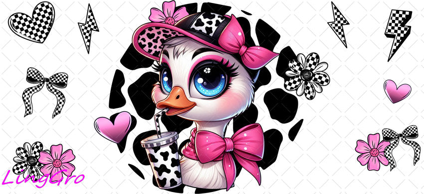 Animal 16oz UV DTF TRANSFER Libbey Glass Can Cup Wrap-KA-65