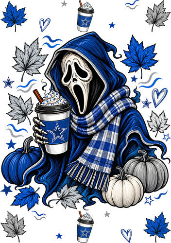Halloween Football UV DTF Wrap for A5 Notebook KB-26