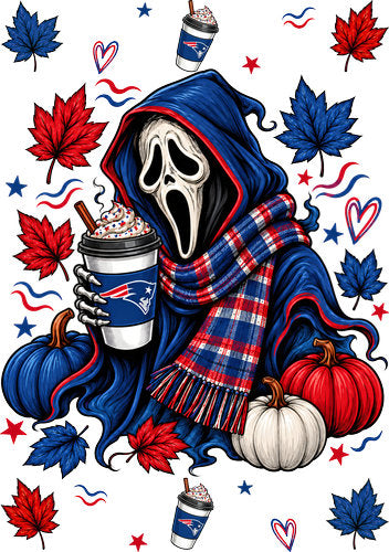 Halloween Football UV DTF Wrap for A5 Notebook KB-9