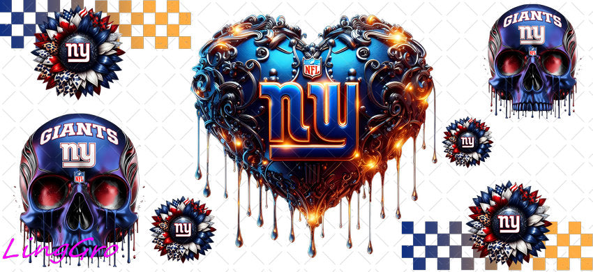 UV DTF Cup Wrap Transfer NEL Football Theme Waterproof Decal