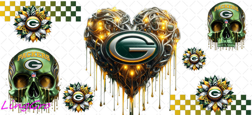 UV DTF Cup Wrap Transfer NEL Football Theme Waterproof Decal