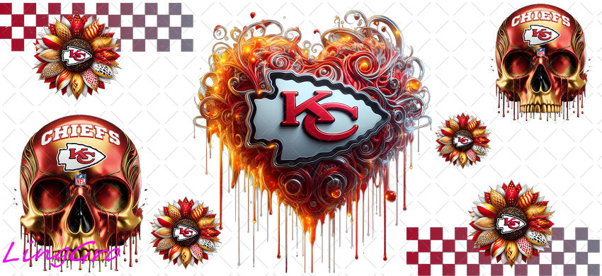 UV DTF Cup Wrap Transfer NEL Football Theme Waterproof Decal