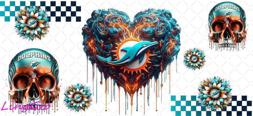 UV DTF Cup Wrap Transfer NEL Football Theme Waterproof Decal