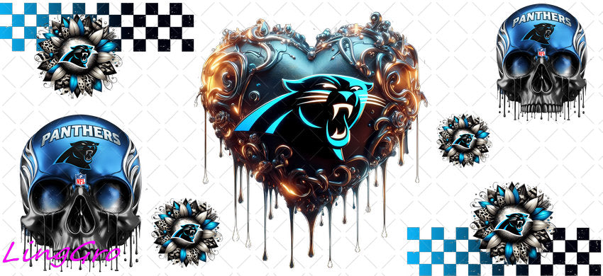 UV DTF Cup Wrap Transfer NEL Football Theme Waterproof Decal