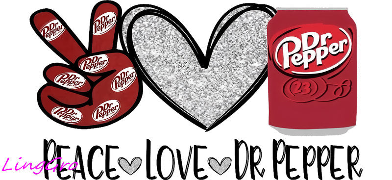 UV DTF cup wrap for Libbey glass, soda theme tumbler decal