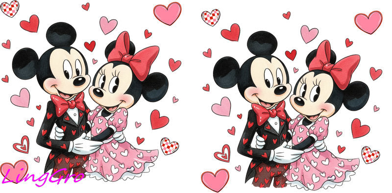valentine uv dtf cup wrap pink love 24oz glass can sticker cute aesthetic design