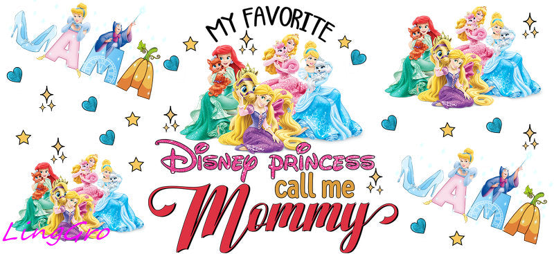 cute mom uv dtf cup wrap design for glass cup trendy mama uv dtf sticker