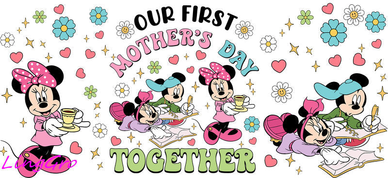 cute mom uv dtf cup wrap design for glass cup trendy mama uv dtf sticker