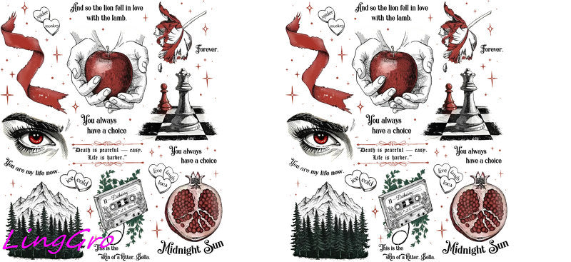 dark romance tumbler decal