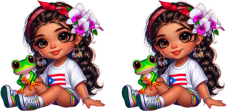 puerto rican girl cup wrap cute latina design for 16oz libbey glass can