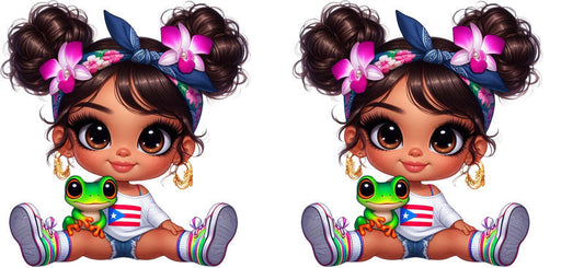 latina cartoon cup wrap colorful character for libbey glass can