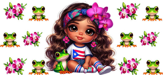 latina baby kawaii cup wrap soft cute design for drinkware