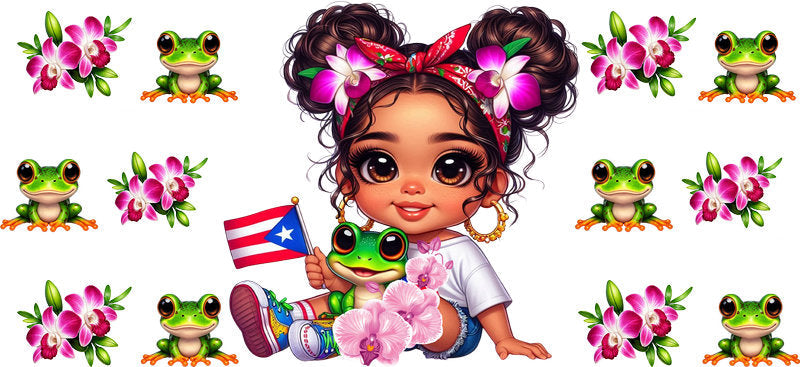 latina baby floral cup wrap soft flower theme