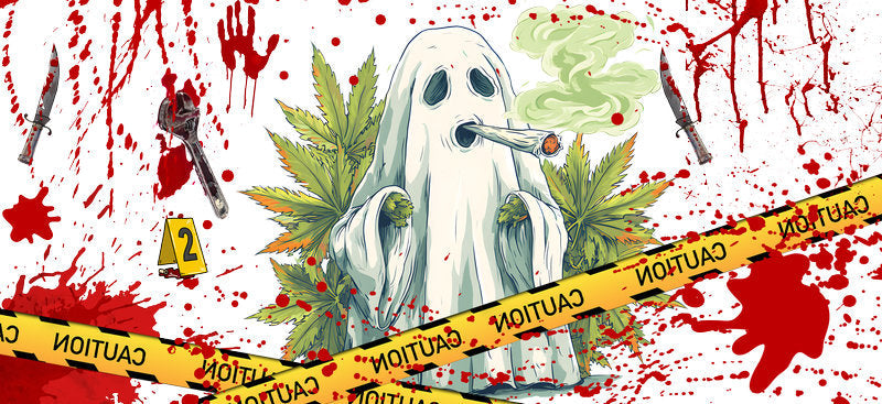 white ghost halloween wrap