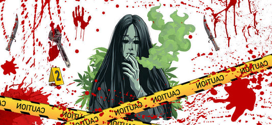 dark hair horror girl wrap