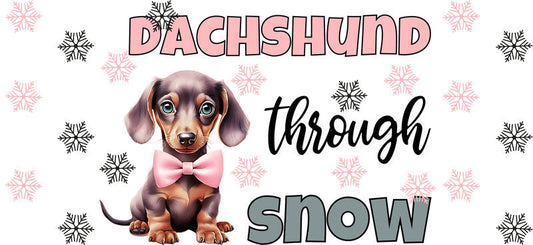 christmas puppy aesthetic UV DTF cup wrap for 16oz glass can drinkware decal KA-10083