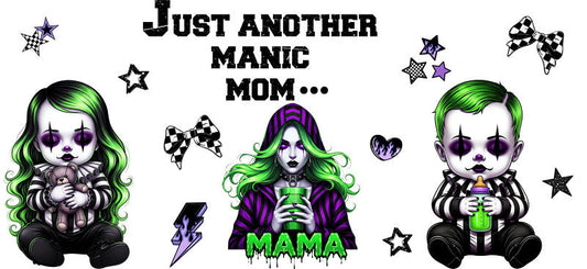 Gothic Mama UV DTF Cup Wrap for 16oz Glass Can KA-10437