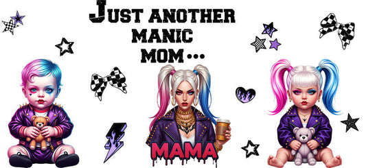 Pastel Horror Mama UV DTF Cup Wrap for 16oz Glass Can KA-10449