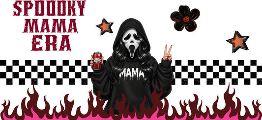 Spooky Soda Mama UV DTF Cup Wrap for 16oz Glass Can KA-10460