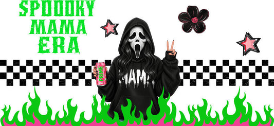 Spooky Soda Mama UV DTF Cup Wrap for 16oz Glass Can KA-10467
