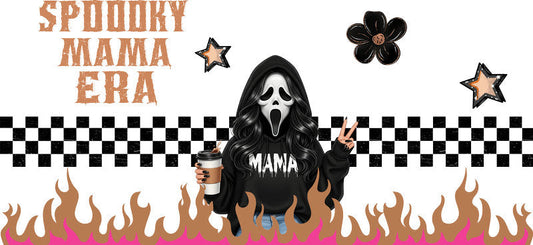 Spooky Soda Mama UV DTF Cup Wrap for 16oz Glass Can KA-10468